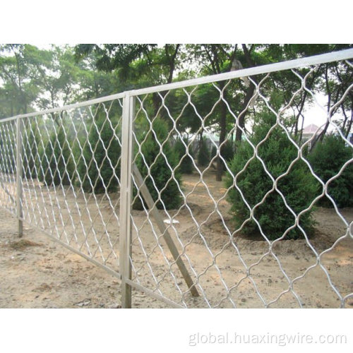 PVC Coated Diamond Fence high quality PVC coated chain link fence Supplier